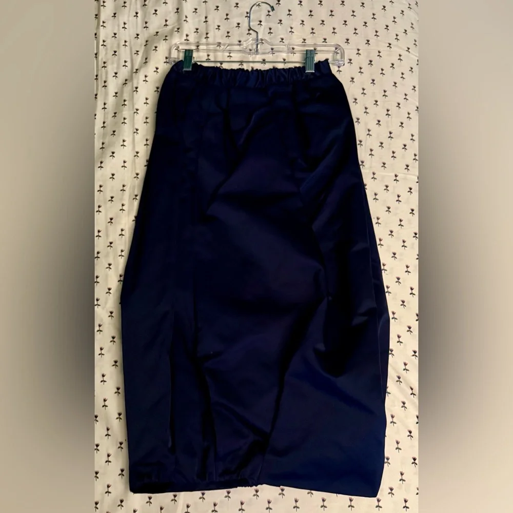 Zara collection taffeta voluminous midi blue skirt limited edition sz.S - Picture 7 of 10